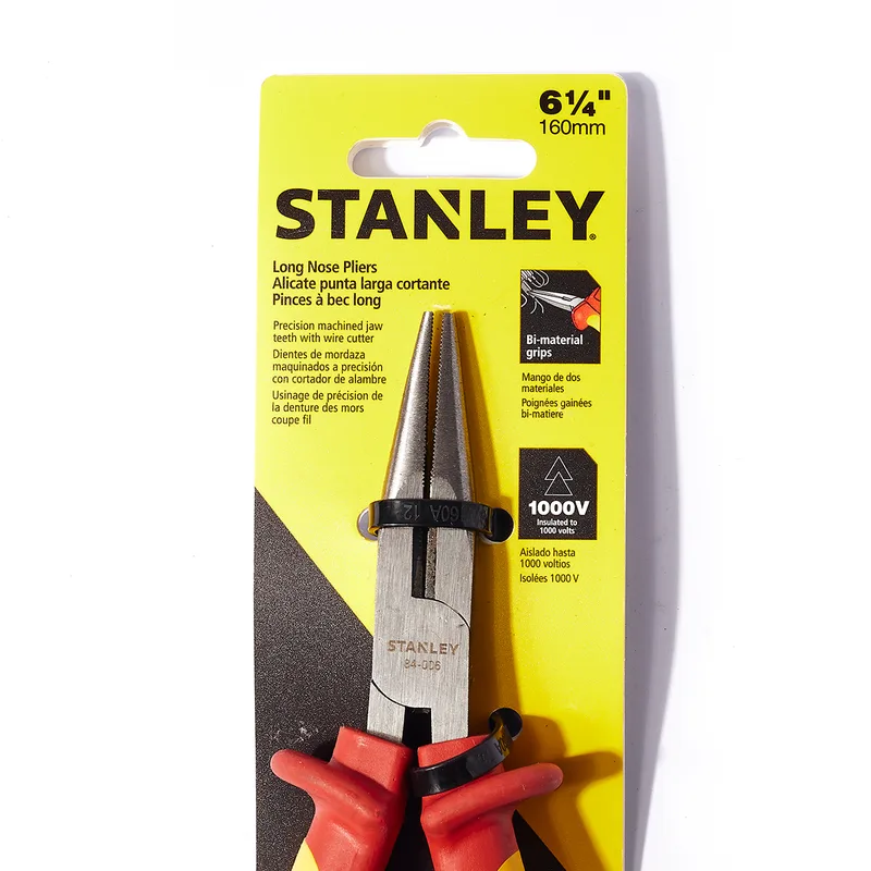 STANLEY 84-006 คีมปากแหลม หุ้มฉนวนไฟฟ้า 160มม. - Image 3