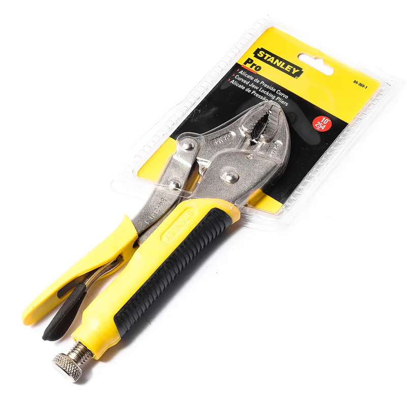STANLEY 84-369-1-S คีมล็อค ด้ามหุ้มยาง ปากโค้ง 1