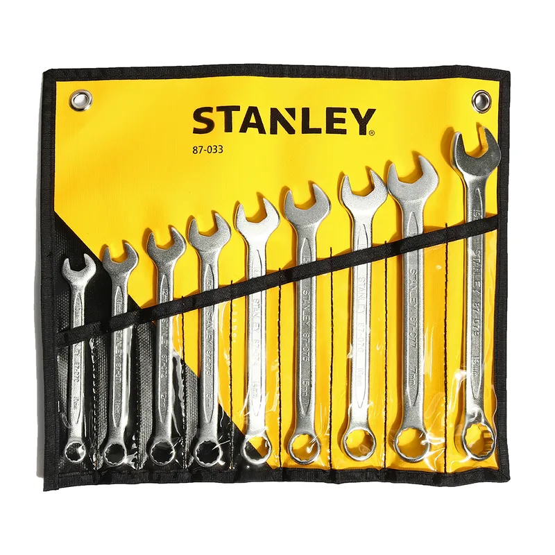STANLEY 87-033 ชุดประแจแหวนข้างฯ 9ชิ้น 10-19มม.