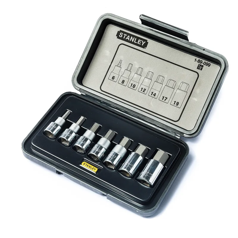 STANLEY 89-099ชุดลูกบ็อกเดือย 6เหลี่ยม1/2" 7ชิ้น