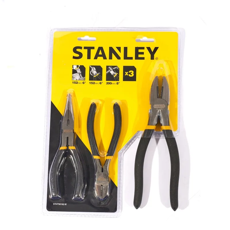 STANLEY STHT90162-8 ชุดคีม3ชิ้น ปากตรง/ตัด/แหลม