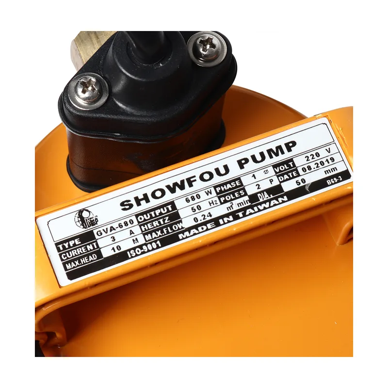SHOWFOU GVA-680 ปั๊มจุ่มน้ำเสีย โอโต 680W 2" - Image 3