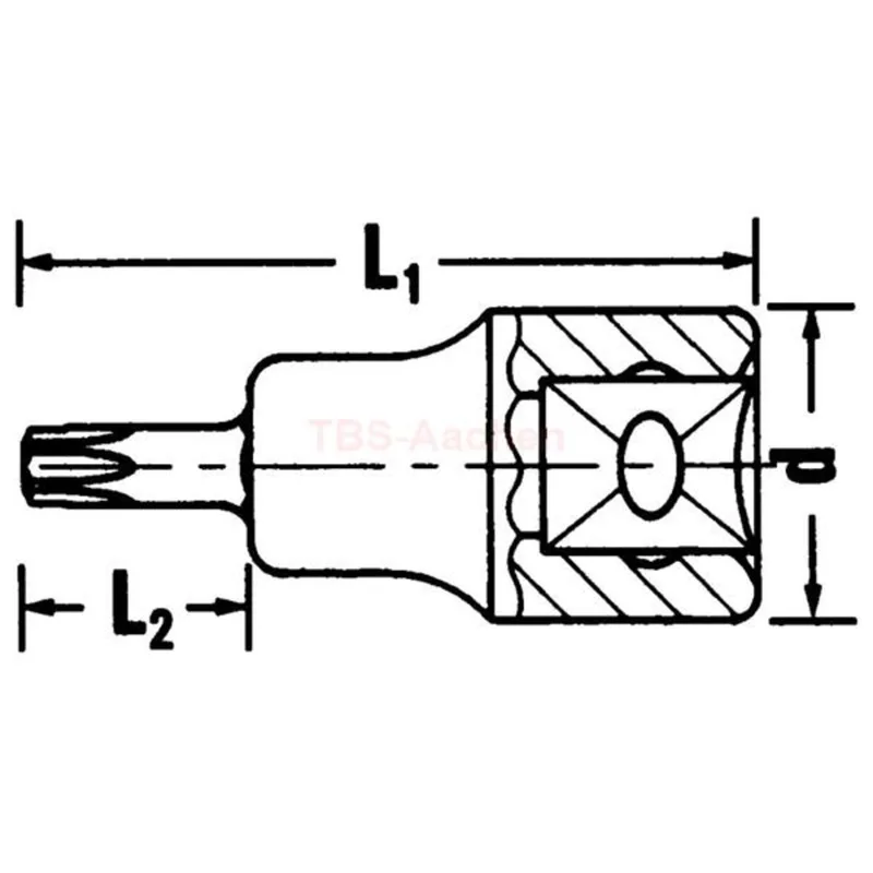 Stahlwille 03100050 54 TX T50 SCREWDRIVER-SOCKET1/2" - Image 2