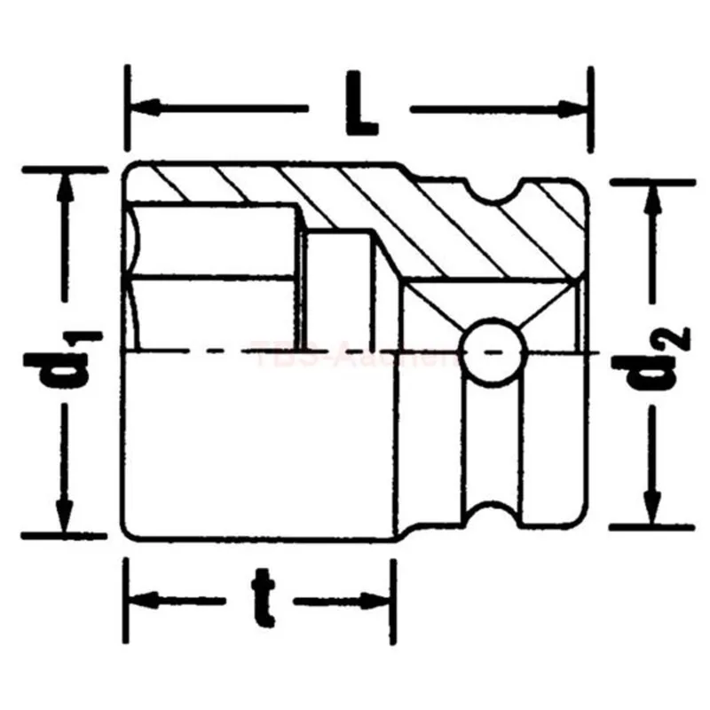 Stahlwille 23020019 51 IMP 19 IMPACT SOCKET 1/2" - Image 2