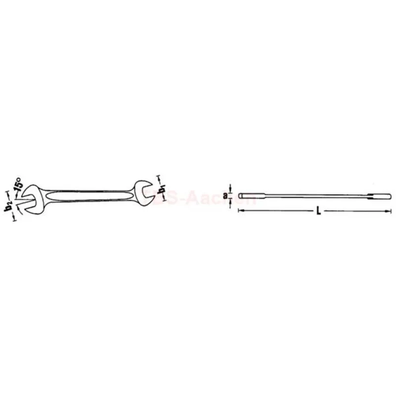 Stahlwille 40033032 10 30X32 DOUBLE OPEN ENDEDSPANNER - Image 2