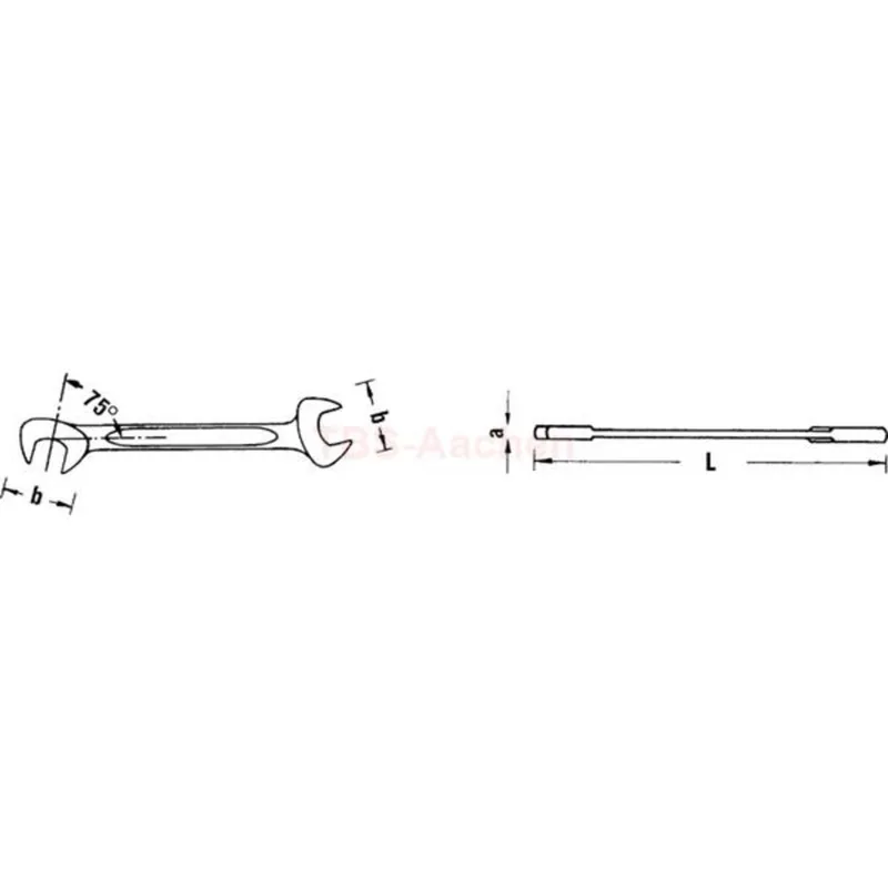 Stahlwille 40061010 12 10 SMALL DOUBLE OPEN ENDEDSPANNERS - Image 2