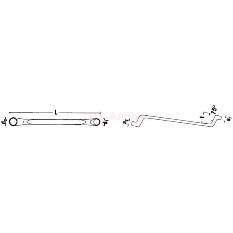 Stahlwille 41041819 20 18 X 19 DOUBLE ENDED RINGSPANNER - Image 2