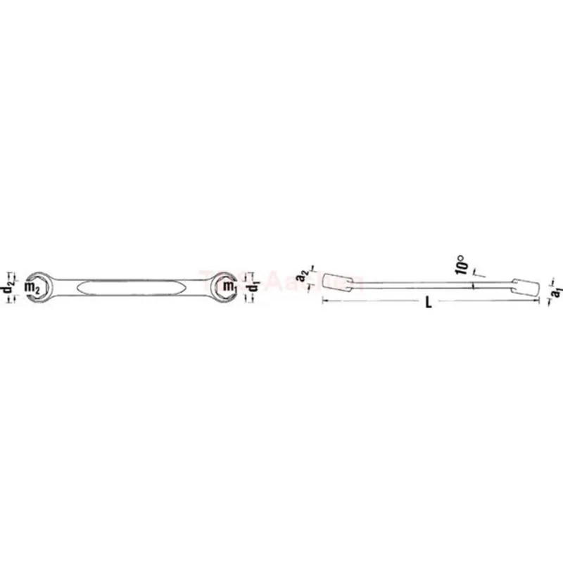 Stahlwille 41081113 24 11X13DOUBLE ENDED OPEN RINGSPANNER - Image 2