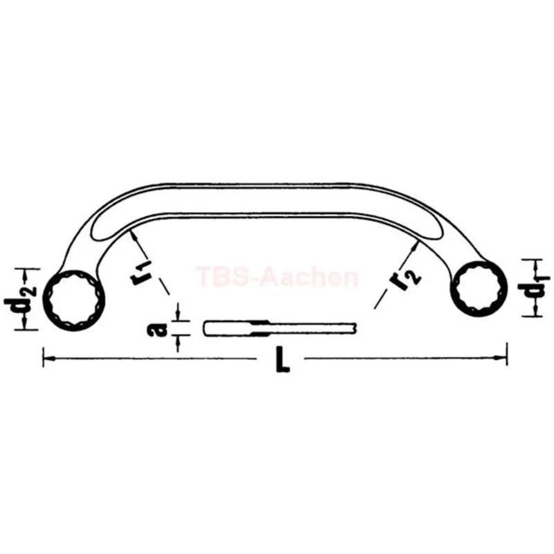 Stahlwille 41091922 27 19X22 DOUBLE ENDED RINGSPANNER - Image 2