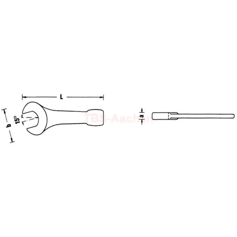 Stahlwille 42040041 4204 41 STRIKING FACE OPENSPANNERS - Image 2