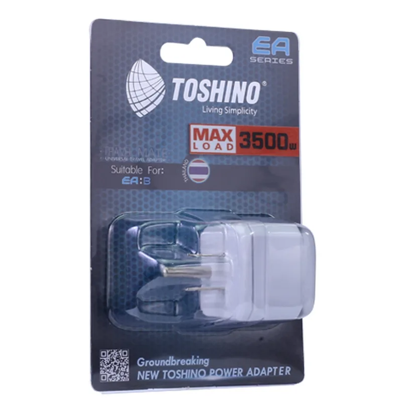 TOSHINO ปลั๊กแปลง อะแดปเตอร์ 3 ขาแบน 16 แอมป์ รุ่น EA-B รองรับไฟ 3500W - Image 9
