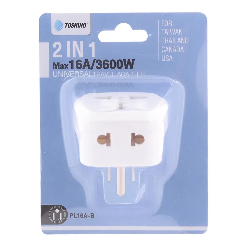 TOSHINO ปลั๊กแปลง 2IN1 ขาแบน 3P 16 แอมป์ รุ่น PL16A-B รองรับไฟ 3500W - Image 10