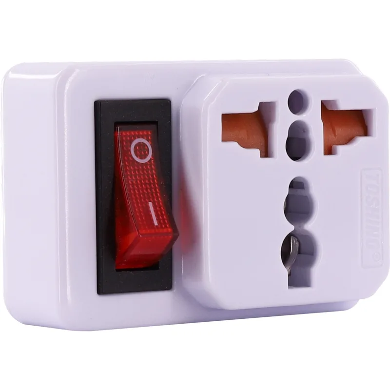 TOSHINO ปลั๊กแปลง อะแดปเตอร์ 1 ช่อง 2 ขา 1 สวิตช์ 16A 3500W รุ่น EA-ES - Image 3