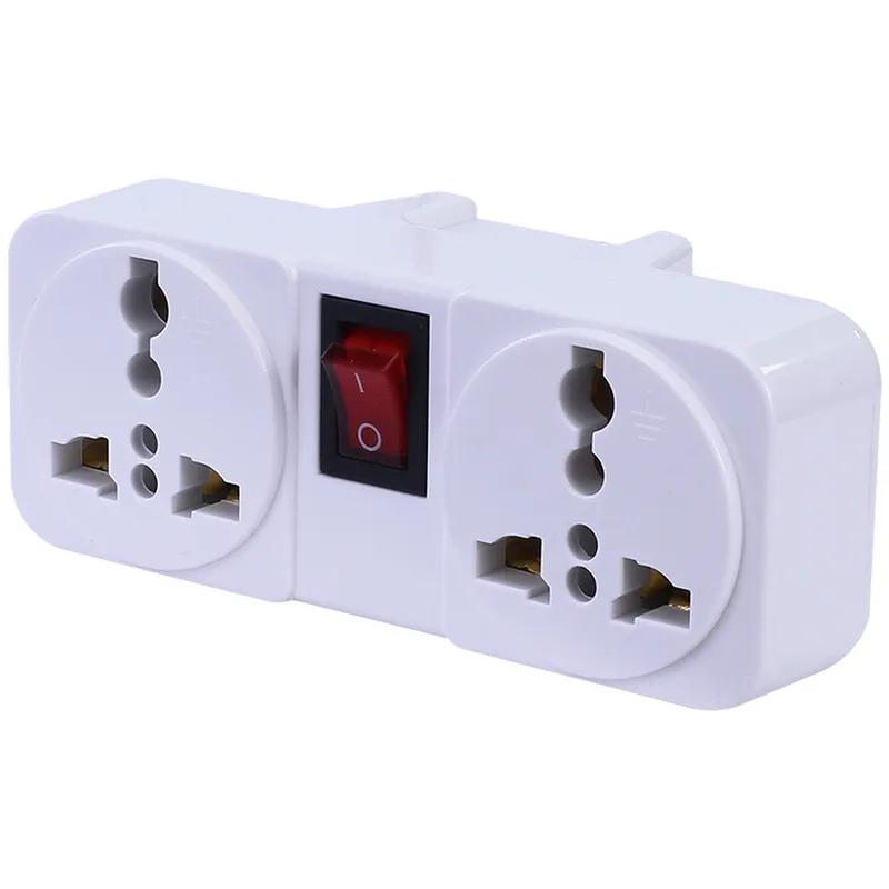 TOSHINO ปลั๊กแปลง อะแดปเตอร์ 2 ช่อง 2 ขาแบน 1 สวิตช์ 10A 2000W รุ่น TW2 - Image 3
