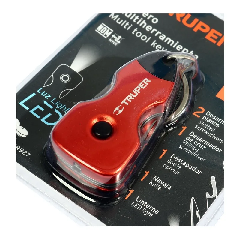 TRUPER พวงกุญแจอเนกประสงค์ พร้อมไฟ LED รุ่น 13336 - Image 2