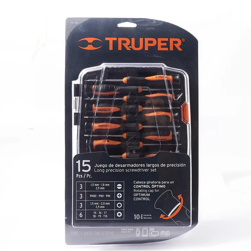 TRUPER ชุดไขควงซ่อมยาวอเนกประสงค์ 15 ชิ้น รุ่น 14157