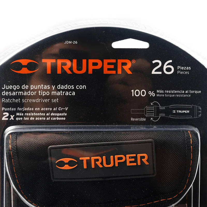 TRUPER ชุดไขควง 1/4 นิ้ว ด้ามฟรี ดอกไขควง 24 หัว รุ่น 18219 - Image 4