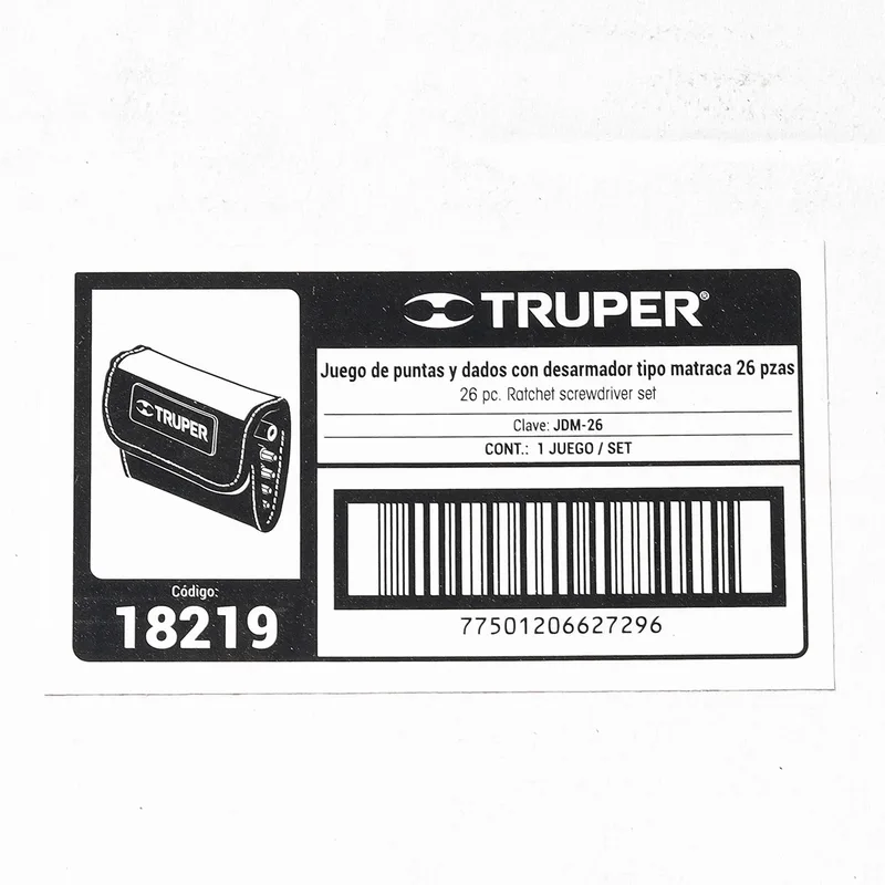 TRUPER ชุดไขควง 1/4 นิ้ว ด้ามฟรี ดอกไขควง 24 หัว รุ่น 18219 - Image 7