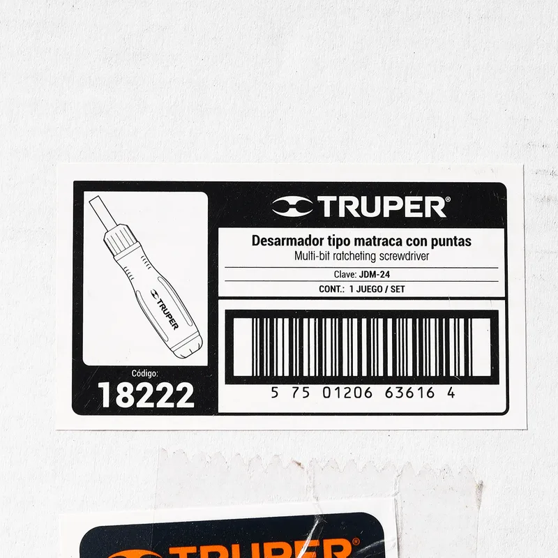 TRUPER ชุดไขควง 1/4 นิ้ว Bit 17 ชิ้น และ ลูกบล็อก 7 ชิ้น รุ่น 18222 - Image 6