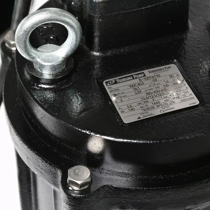 TSURUMI เฉพาะปั๊ม 100C45.5 ปั๊มแช่บำบัดน้ำเสีย ปั๊มจุ่มไฟฟ้า - Image 4