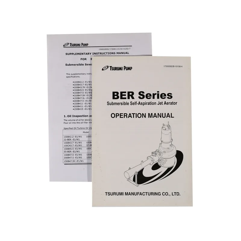 TSURUMI 22-BER-E1 เฉพาะเครื่องเติมอากาศ - Image 6