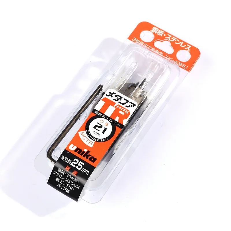 UNIKA MCTR-21.0 โฮลซอร์ TCT 21 มม TRIPLE เจาะเหล็ก สแตนเลส - Image 5