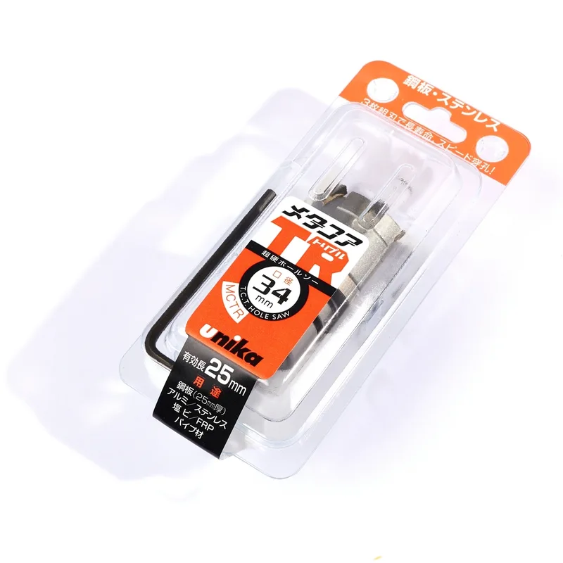 UNIKA MCTR-34.0 โฮลซอร์ TCT 34 มม TRIPLE เจาะเหล็ก สแตนเลส - Image 5