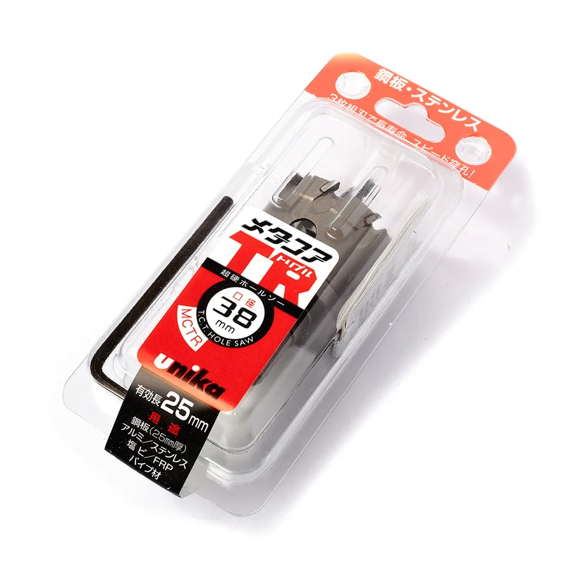 UNIKA MCTR-38.0 โฮลซอร์ TCT 38 มม TRIPLE เจาะเหล็ก สแตนเลส - Image 4