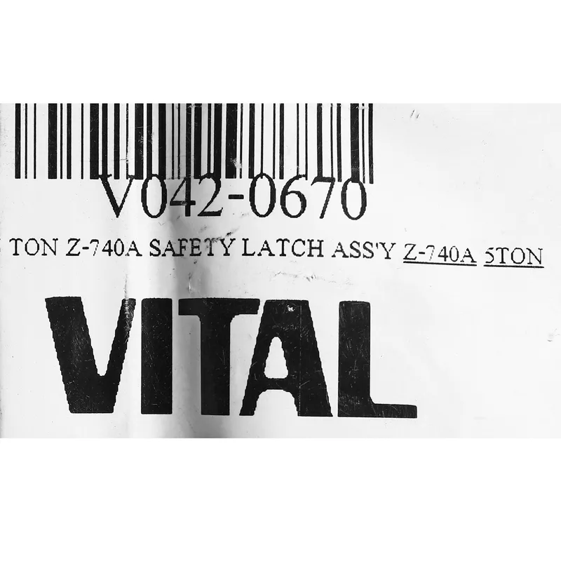VITAL อะไหล่ 5 TON Z-740A SAFETY LATCH ASS'Y - Image 3