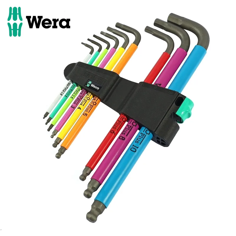 WERA ชุดประแจหกเหลี่ยมหลากสี 950/9 Hex-Plus รุ่น 05073593001