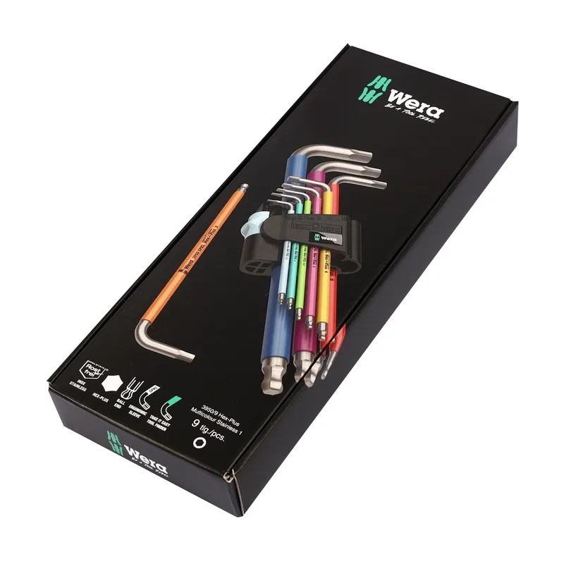 WERA ชุดประแจหกเหลี่ยมหลากสี 3950/9 Hex-Plus Stainless รุ่น 05022669001 - Image 8