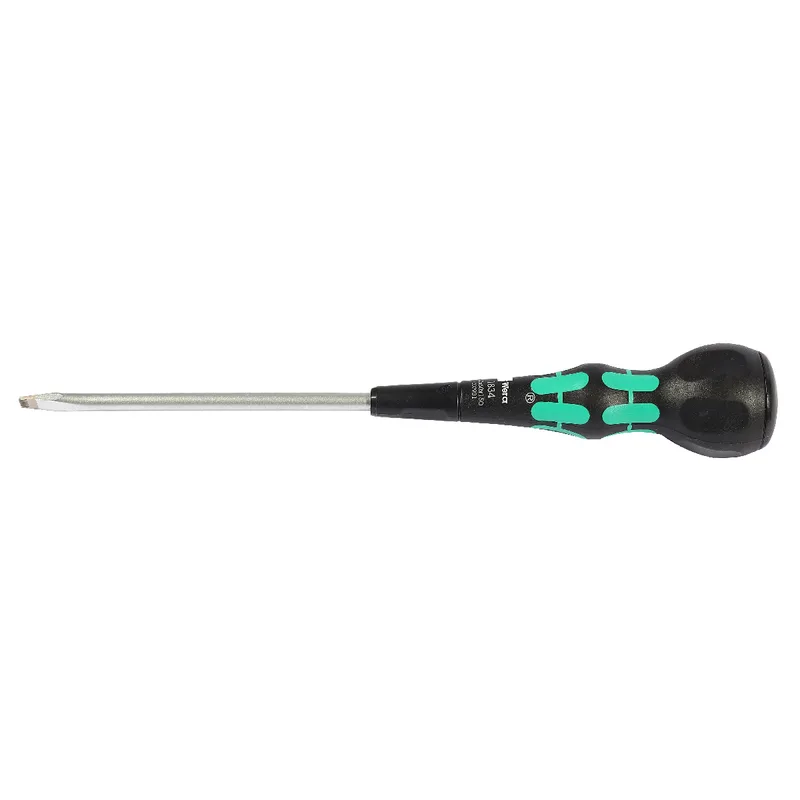 WERA ไขควงบอลหัวแบน รุ่น 1834 Kraftform Ball-Grip Slotted Screwdriver ขนาด1.0x6.0x150 - Image 2