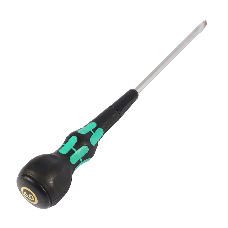 WERA ไขควงบอลหัวแบน รุ่น 1834 Kraftform Ball-Grip Slotted Screwdriver ขนาด1.0x6.0x150 - Image 3