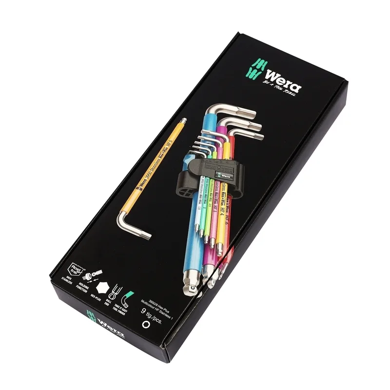 WERA ชุดประแจหกเหลี่ยม 3950/9 Hex-Plus Multicolour HF Stainless 1 รุ่น 05022699001 - Image 8
