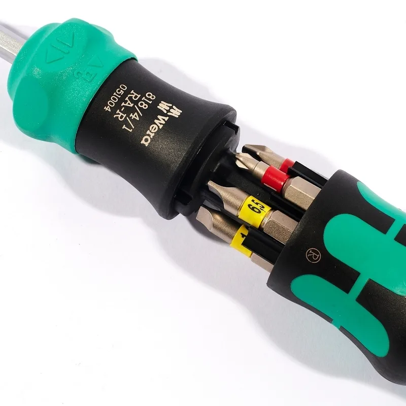 WERA ไขควง Kraftform Kompakt 25 RA-R แบบหมุนกลับได้ พร้อมกระเป๋า จำนวน 6 ชิ้น - Image 4