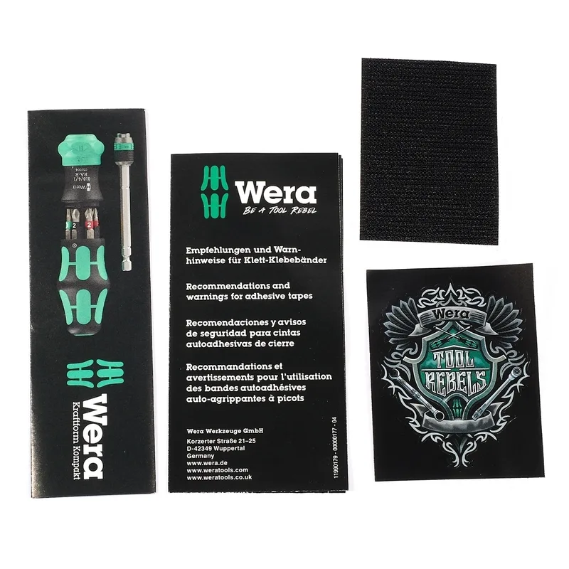WERA ไขควง Kraftform Kompakt 25 RA-R แบบหมุนกลับได้ พร้อมกระเป๋า จำนวน 6 ชิ้น - Image 6