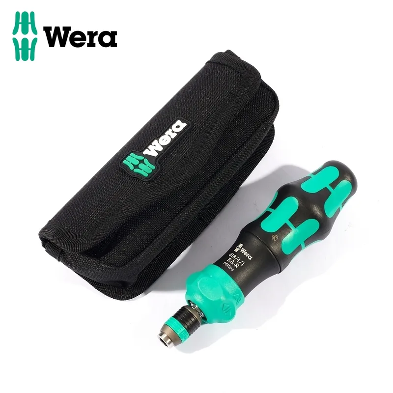 WERA ไขควง Kraftform Kompakt 25 RA-R แบบหมุนกลับได้ พร้อมกระเป๋า จำนวน 6 ชิ้น