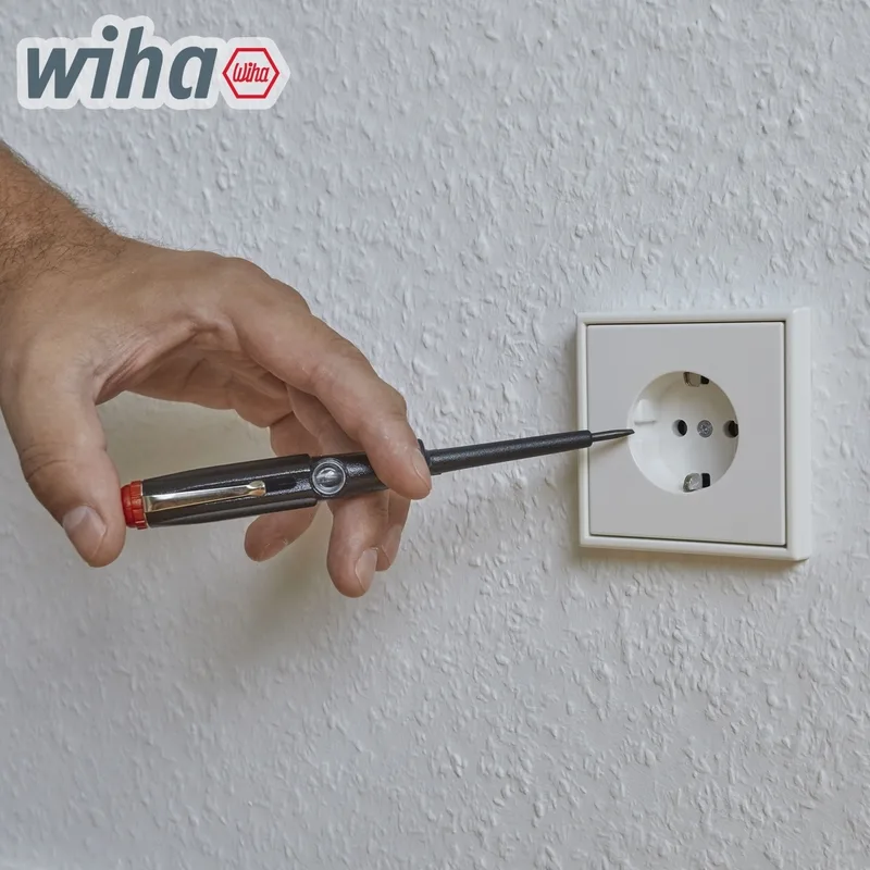 WIHA ไขควงวัดไฟชนิดหัวแบน สีดำ พร้อมคลิปหนีบ 150–250 โวลต์ รุ่น 255-7 รหัส 00456 - Image 3