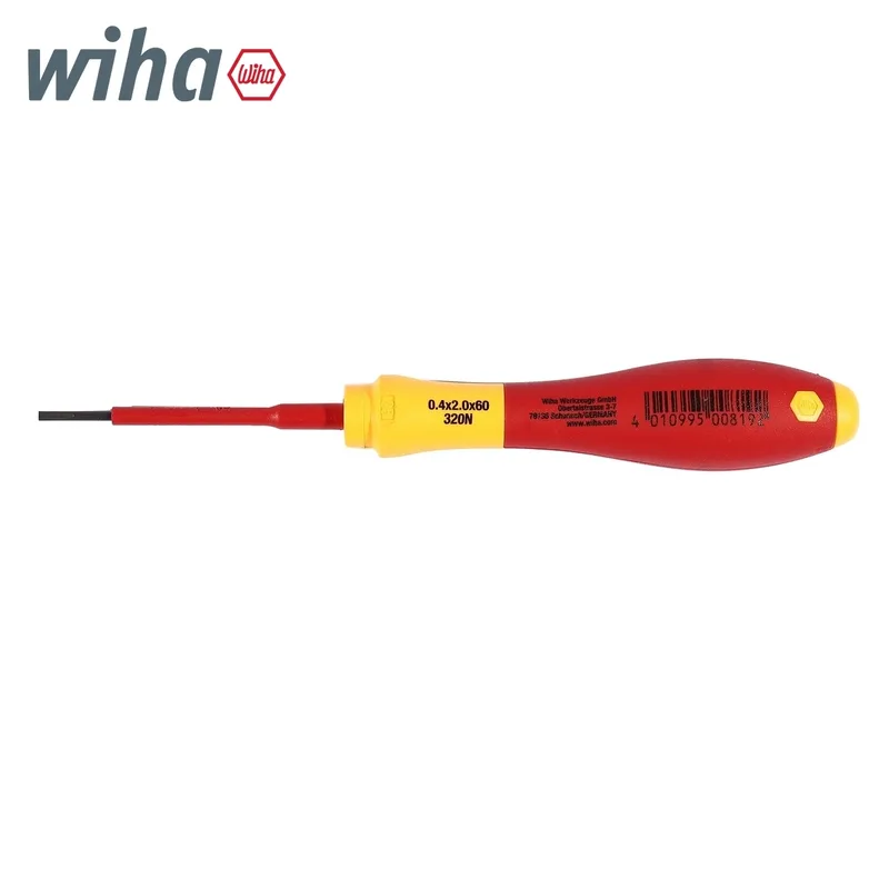 WIHA ไขควงกันไฟ SoftFinish หัวแบน ขนาด 2 x 60 มม. รุ่น 320N รหัส 00819 - Image 6