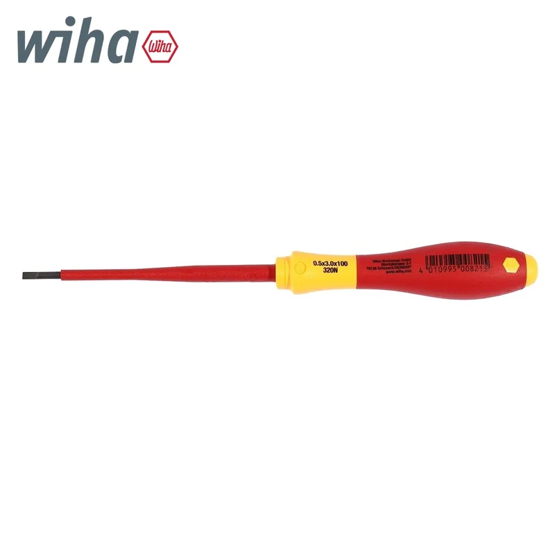 WIHA ไขควงกันไฟ SoftFinish หัวแบน ขนาด 3 x 100 มม. รุ่น 320N รหัส 00821 - Image 6