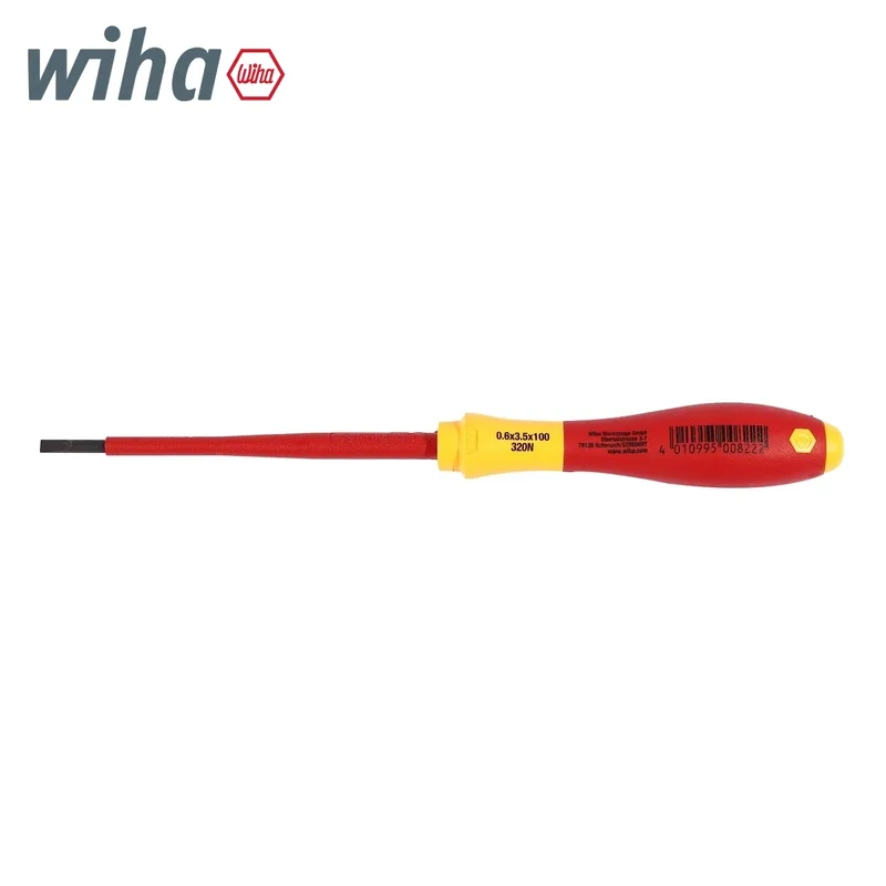 WIHA ไขควงกันไฟ SoftFinish หัวแบน ขนาด 3.5 x 100 มม. รุ่น 320N รหัส 00822 - Image 6