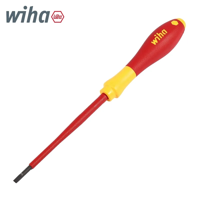 WIHA ไขควงกันไฟ SoftFinish หัวแบน ขนาด 3.5 x 100 มม. รุ่น 320N รหัส 00822