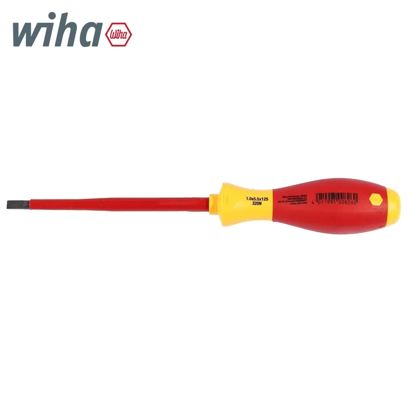 WIHA ไขควงกันไฟ SoftFinish หัวแบน ขนาด 5.5 x 125 มม. รุ่น 320N รหัส 00826 - Image 6