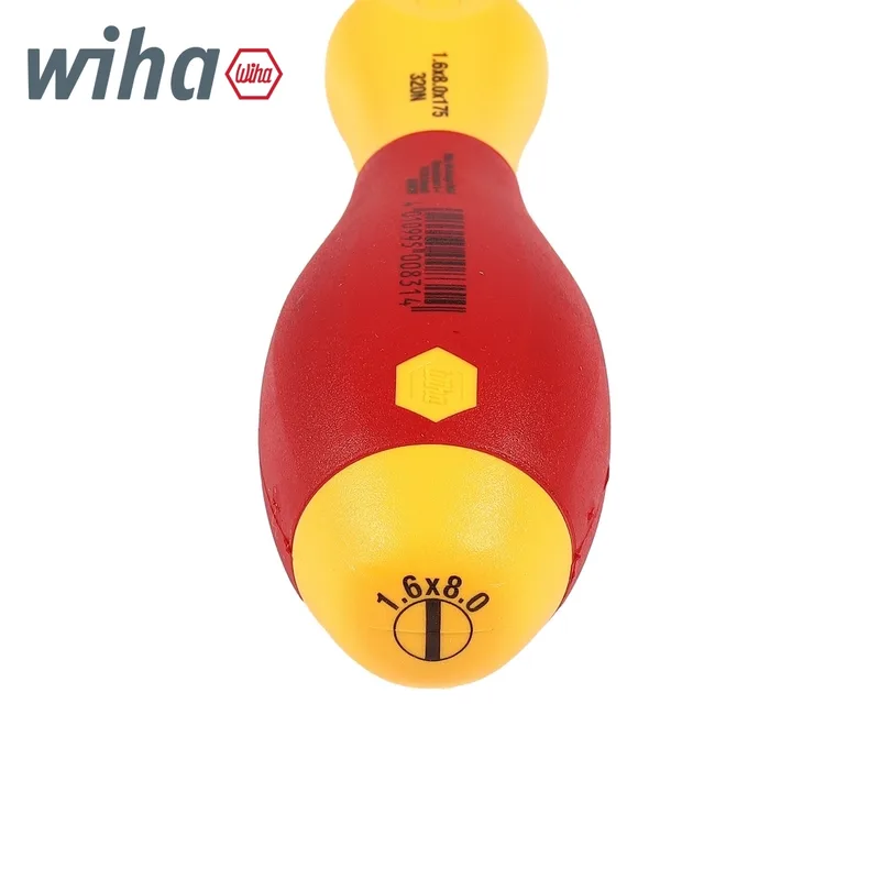 WIHA ไขควงกันไฟ SoftFinish หัวแบน ขนาด 8 x 1.6 x 175 มม. รุ่น 320N รหัส 00831 - Image 4