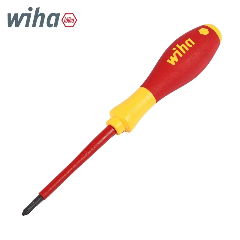 WIHA ไขควงกันไฟ SoftFinish หัวแฉก ขนาด PH1 x 80 มม. รุ่น 321N รหัส 00847
