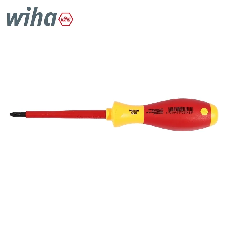 WIHA ไขควงกันไฟ SoftFinish หัวแฉก ขนาด PH2 x 100 มม. รุ่น 321N รหัส 00848 - Image 6