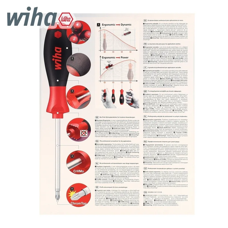 WIHA ชุดไขควง SoftFinish หัว TORX 7 ชิ้น รุ่น 362 รหัส 01299 - Image 4