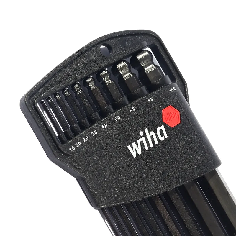 WIHA ชุดประแจแอลหกเหลี่ยม Classic ปลายบอล 9 ชิ้น สีดำรมดำ รุ่น 369H9B รหัส03879 - Image 4