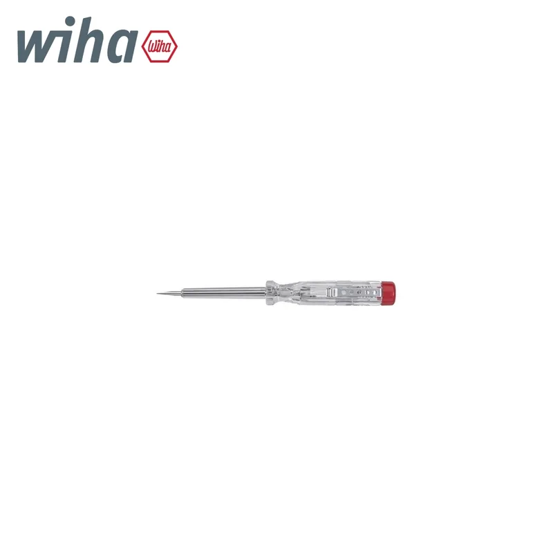 WIHA ไขควงวัดไฟ 120-250 โวลต์ หัวแบน โปร่งใส พร้อมคลิปแบบกดติด รุ่น 255-3 รหัส 01299