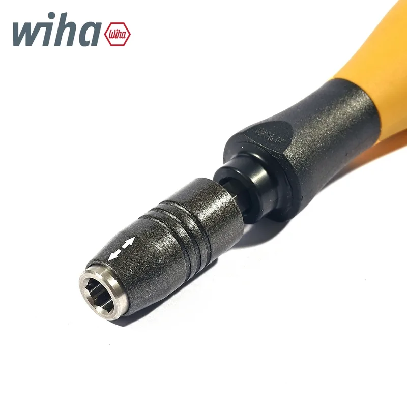 WIHA ไขควง SoftFinish ESD พร้อมที่ใส่บิต ระบบล็อกแบบกลไก ขนาด 1/4 นิ้ว รุ่น 387 รหัส - Image 2